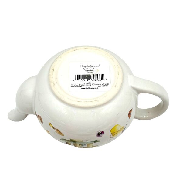 Marjolein Bastin Hallmark Teapot Birdhouse Birds Bees Butterfly w Flowerpot Lid - Picture 7 of 10